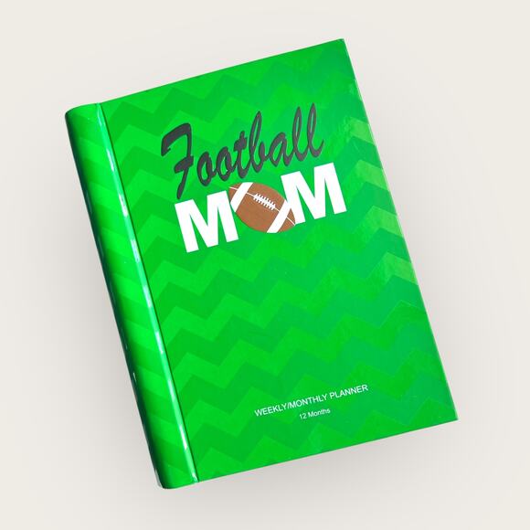 Weekly Monthly Planner Football Mom Themed Organizer Colander - Picture 2 of 9